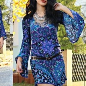Spell & gypsy kiss the sky mini dress vintage